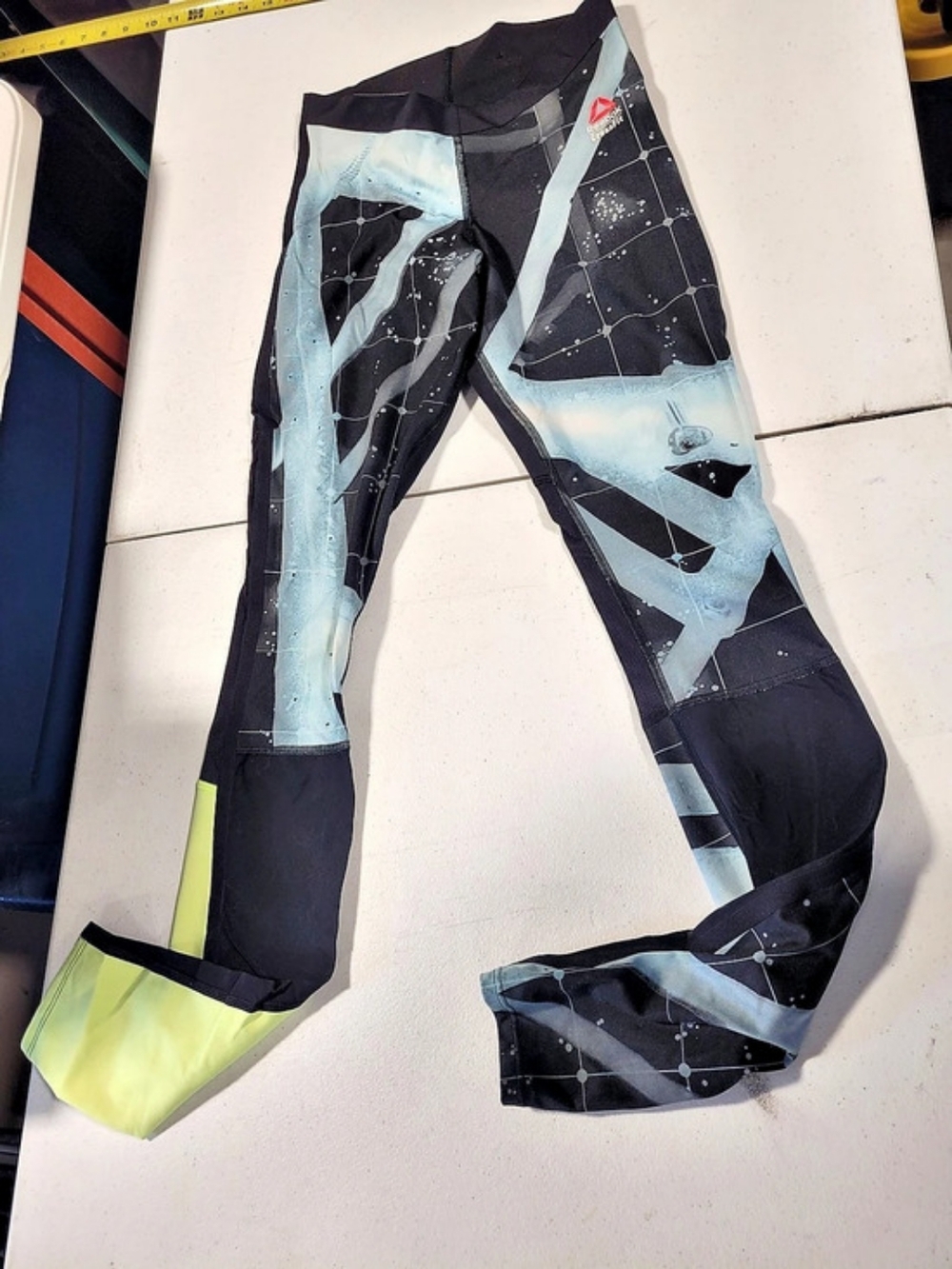 Reebok CrossFit Geometric Athletic Leggings Size XS
